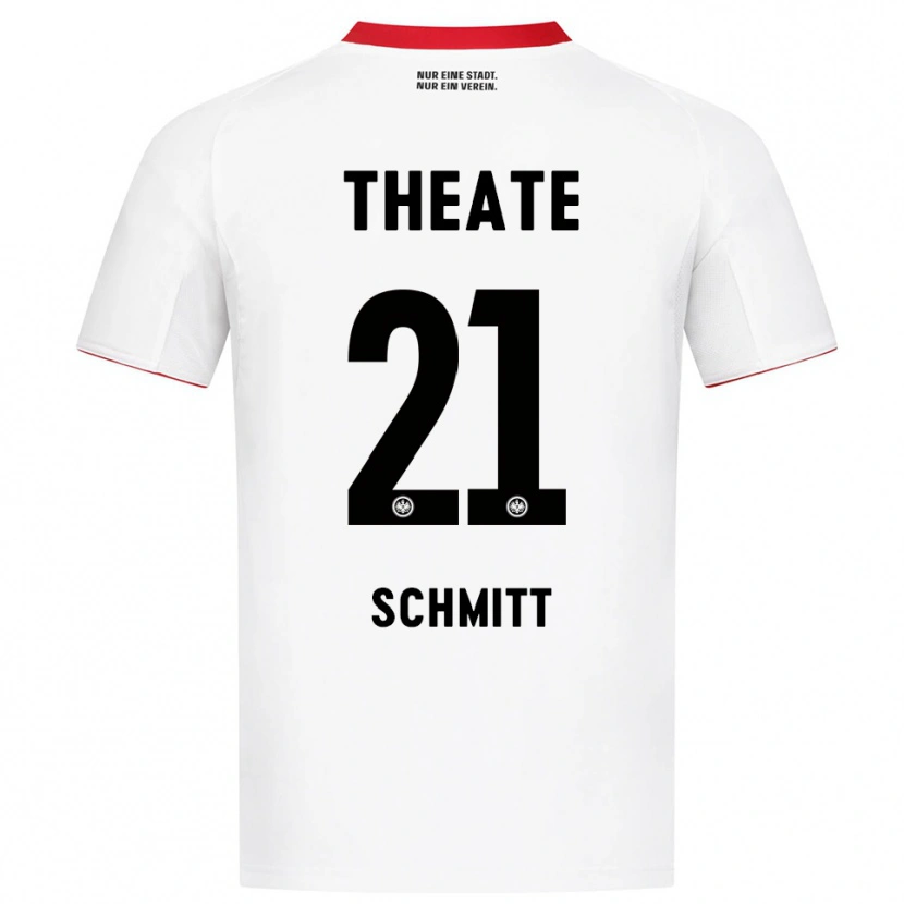 Danxen Mann Joshua Schmitt #21 Hvit Rød Bortetrøye Drakt Trøye 2025/26 Skjorter T-Skjorte