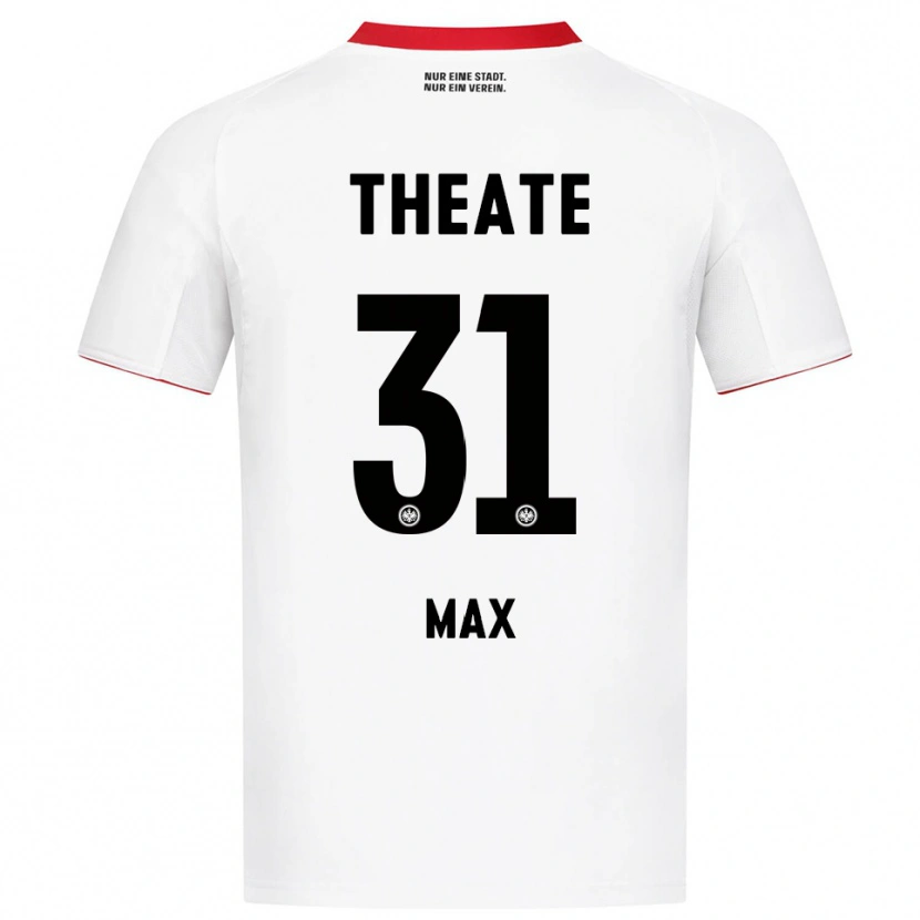 Danxen Mann Philipp Max #31 Hvit Rød Bortetrøye Drakt Trøye 2025/26 Skjorter T-Skjorte