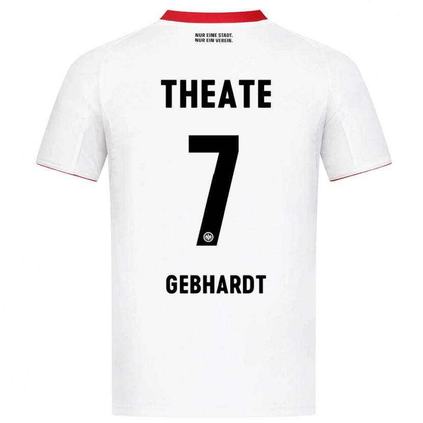 Danxen Mann Luca Gebhardt #7 Hvit Rød Bortetrøye Drakt Trøye 2025/26 Skjorter T-Skjorte