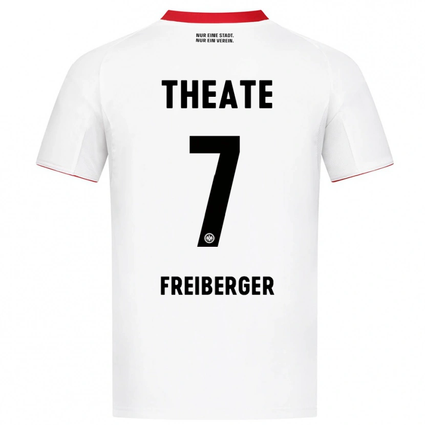 Danxen Mann Benjamin Freiberger #7 Hvit Rød Bortetrøye Drakt Trøye 2025/26 Skjorter T-Skjorte