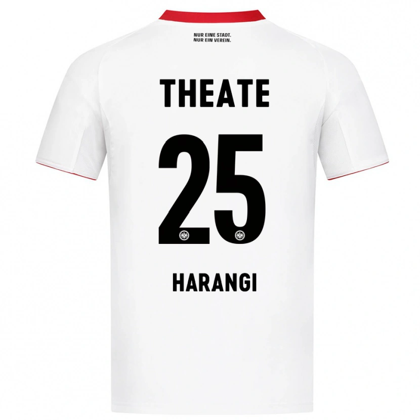 Danxen Mann Aiden Harangi #25 Hvit Rød Bortetrøye Drakt Trøye 2025/26 Skjorter T-Skjorte