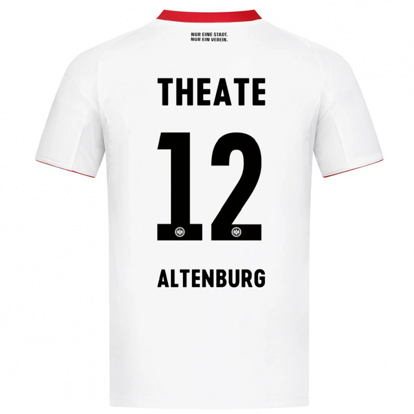 Danxen Mann Lina Altenburg #12 Hvit Rød Bortetrøye Drakt Trøye 2025/26 Skjorter T-Skjorte