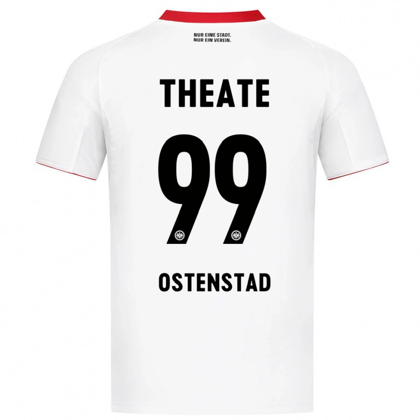 Danxen Mann Marthine Østenstad #99 Hvit Rød Bortetrøye Drakt Trøye 2025/26 Skjorter T-Skjorte