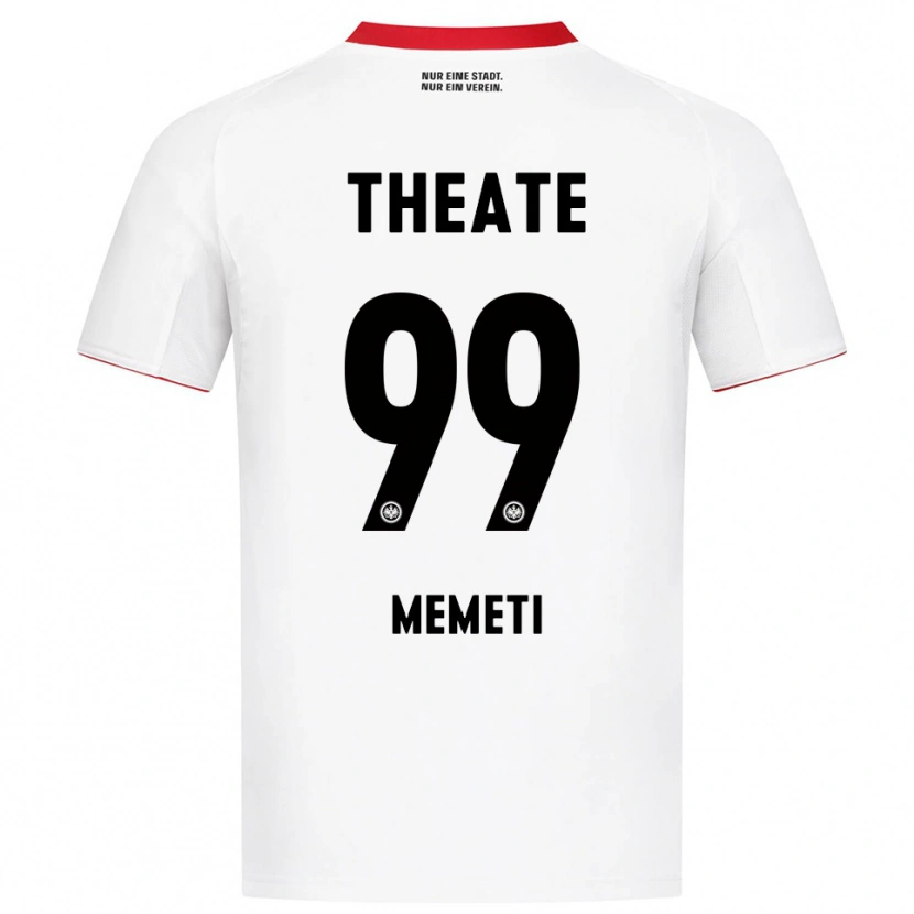 Danxen Mann Ereleta Memeti #99 Hvit Rød Bortetrøye Drakt Trøye 2025/26 Skjorter T-Skjorte