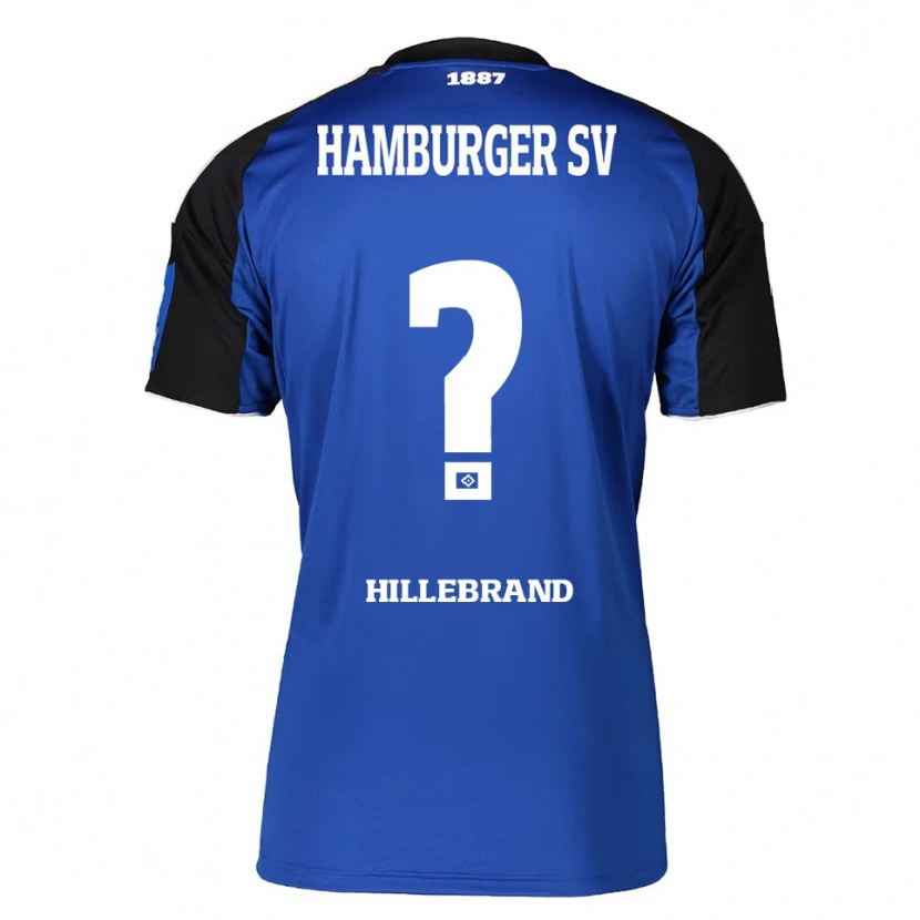 Danxen Mann Sophie Hillebrand #0 Blå Svart Bortetrøye Drakt Trøye 2025/26 Skjorter T-Skjorte