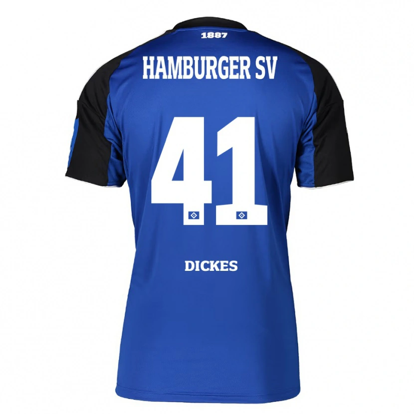 Danxen Mann Fernando Dickes #41 Blå Svart Bortetrøye Drakt Trøye 2025/26 Skjorter T-Skjorte
