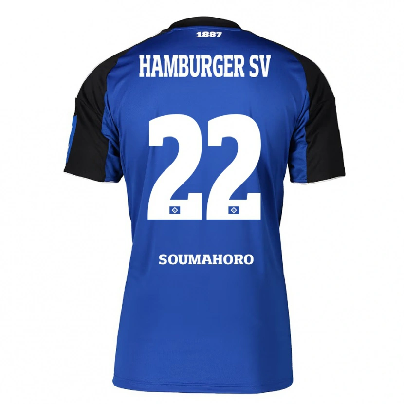 Danxen Mann Aboubaka Soumahoro #22 Blå Svart Bortetrøye Drakt Trøye 2025/26 Skjorter T-Skjorte