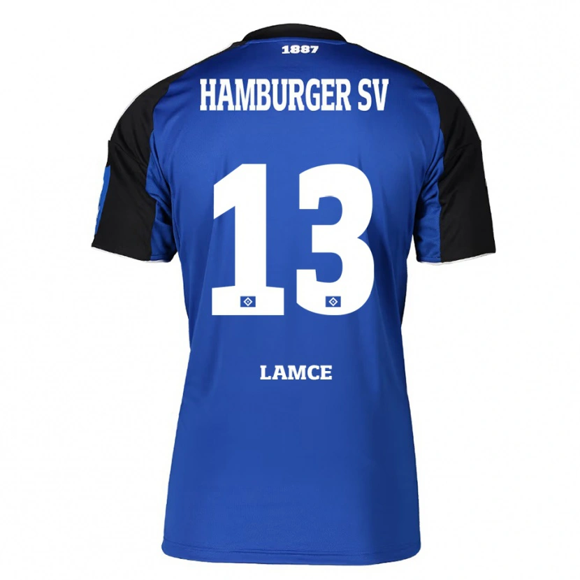 Danxen Mann Benjamin Lamce #13 Blå Svart Bortetrøye Drakt Trøye 2025/26 Skjorter T-Skjorte