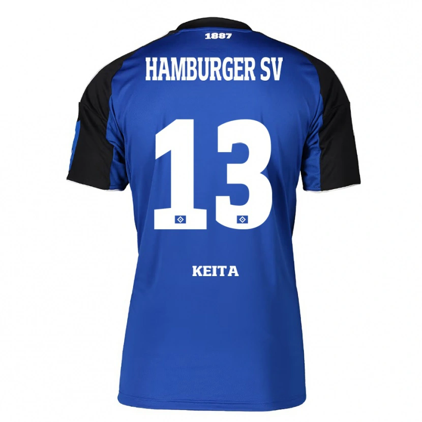 Danxen Mann Mory Keita #13 Blå Svart Bortetrøye Drakt Trøye 2025/26 Skjorter T-Skjorte
