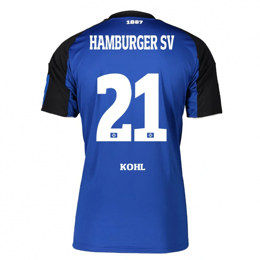 Danxen Mann Ohene Köhl #21 Blå Svart Bortetrøye Drakt Trøye 2025/26 Skjorter T-Skjorte