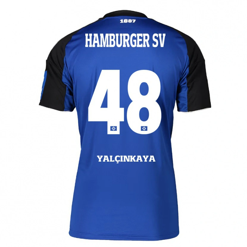 Danxen Mann Bilal Yalcinkaya #48 Blå Svart Bortetrøye Drakt Trøye 2025/26 Skjorter T-Skjorte