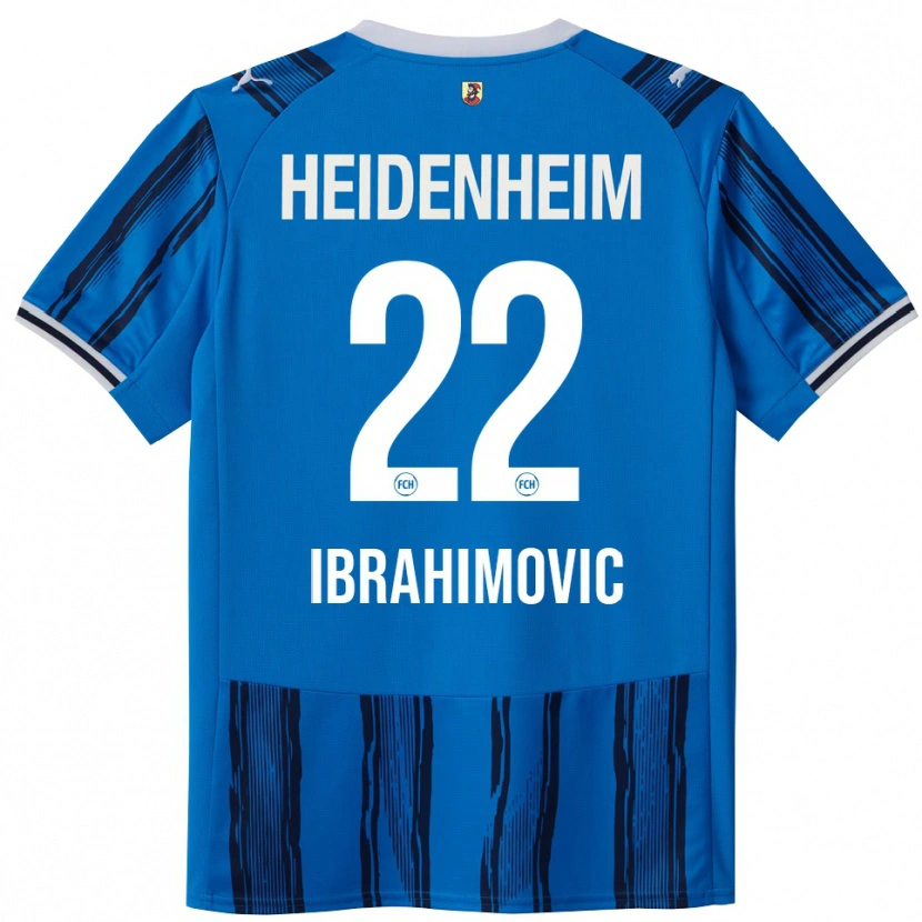 Danxen Mann Arijon Ibrahimovic #22 Blå Marineblå Bortetrøye Drakt Trøye 2025/26 Skjorter T-Skjorte