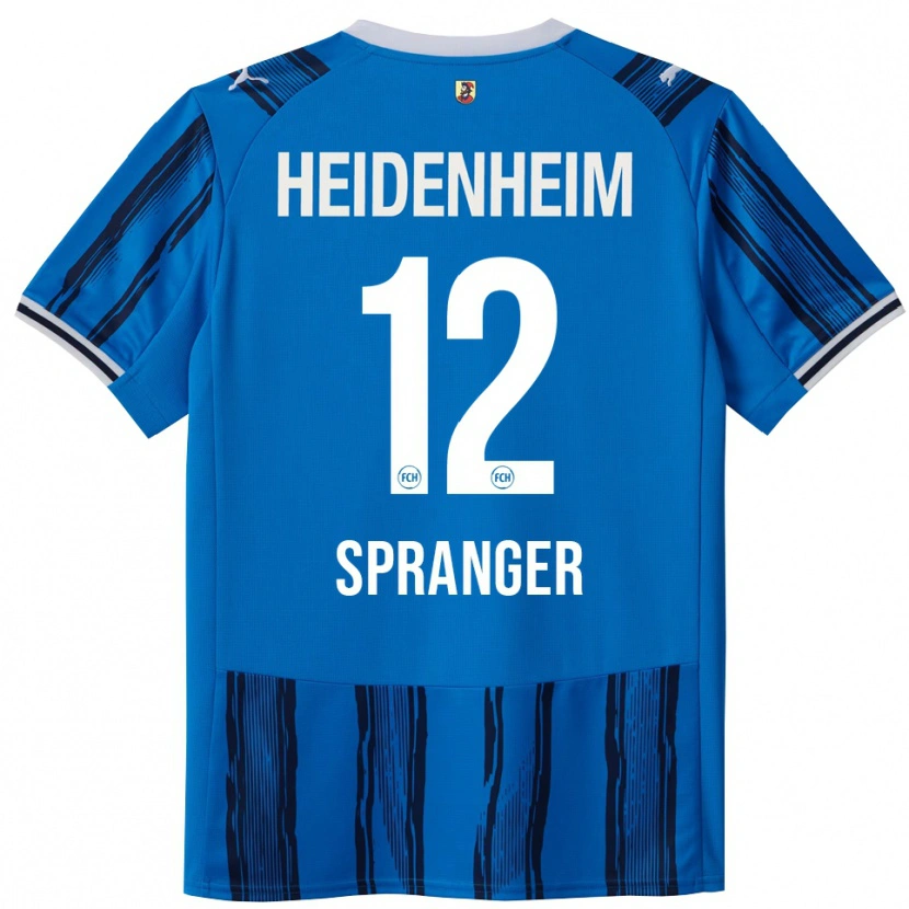 Danxen Mann Luke Spranger #12 Blå Marineblå Bortetrøye Drakt Trøye 2025/26 Skjorter T-Skjorte