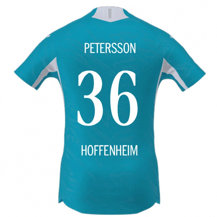 Danxen Mann Lúkas Petersson #36 Lyseblå Bortetrøye Drakt Trøye 2025/26 Skjorter T-Skjorte