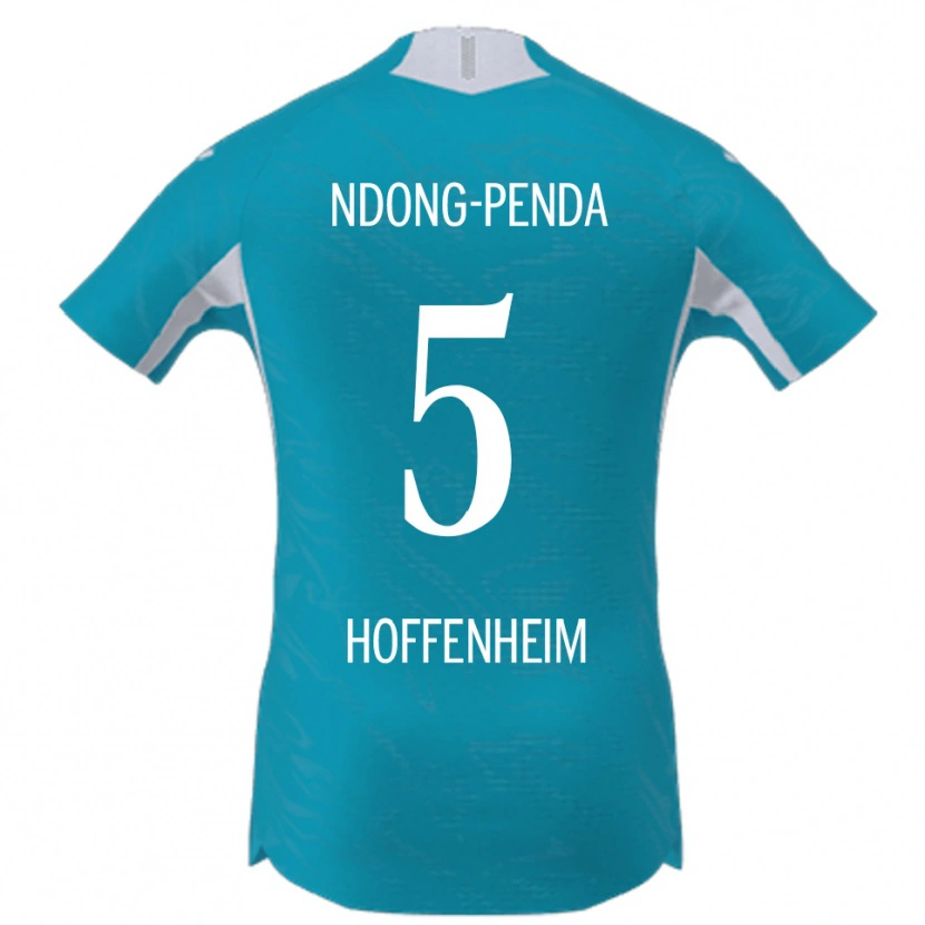Danxen Mann Maxime Ndong-Penda #5 Lyseblå Bortetrøye Drakt Trøye 2025/26 Skjorter T-Skjorte