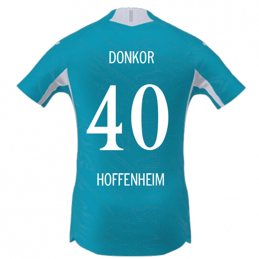 Danxen Mann Denis Donkor #40 Lyseblå Bortetrøye Drakt Trøye 2025/26 Skjorter T-Skjorte