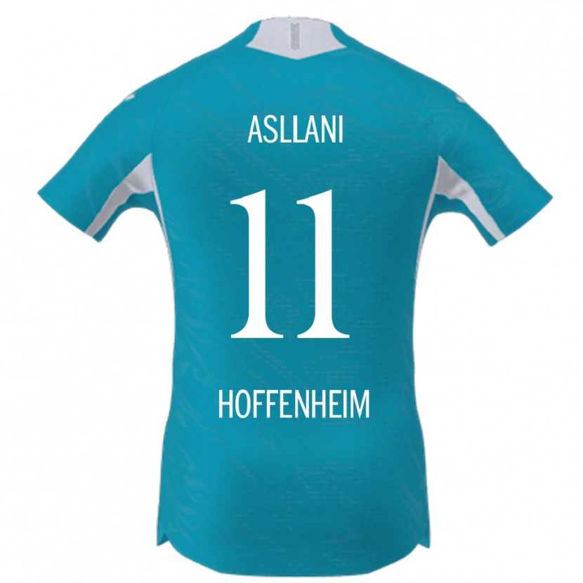 Danxen Mann Fisnik Asllani #11 Lyseblå Bortetrøye Drakt Trøye 2025/26 Skjorter T-Skjorte