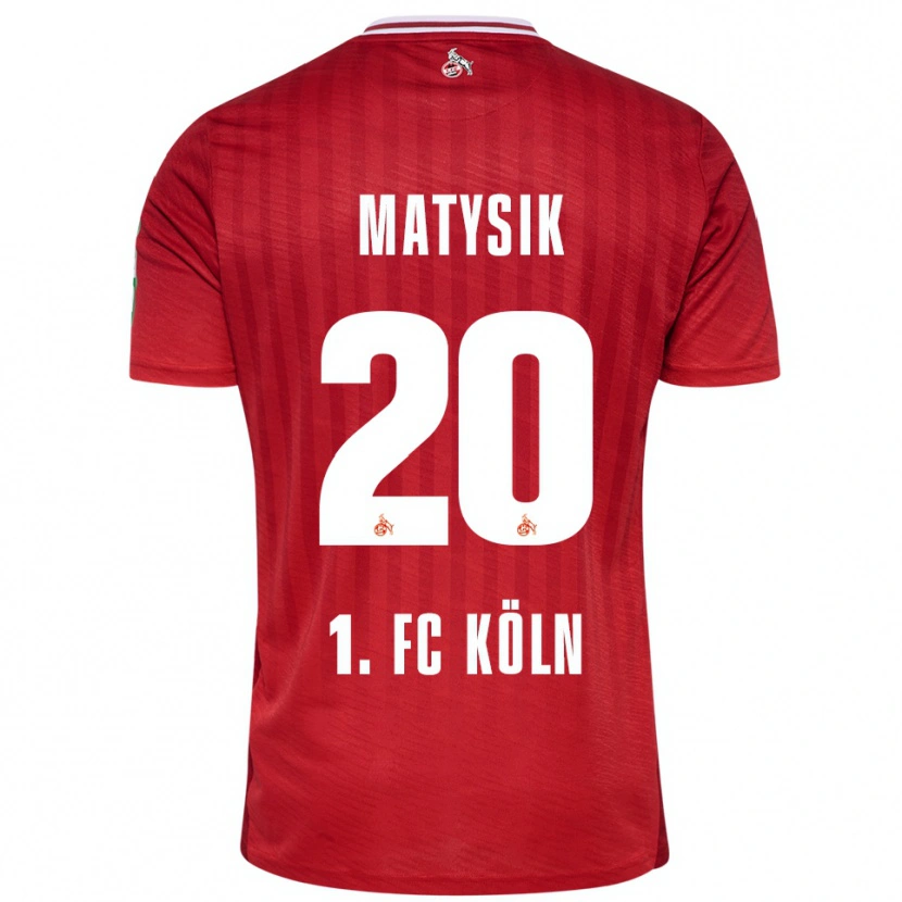 Danxen Mann Sylwia Matysik #20 Rød Hvit Bortetrøye Drakt Trøye 2025/26 Skjorter T-Skjorte