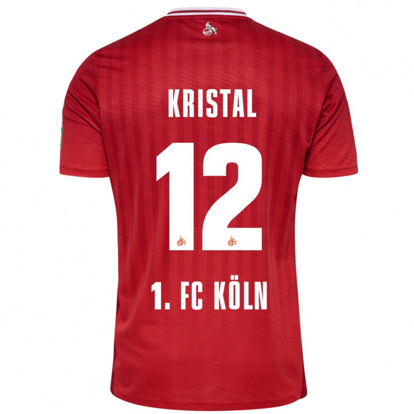 Danxen Mann Patrik Kristal #12 Rød Hvit Bortetrøye Drakt Trøye 2025/26 Skjorter T-Skjorte