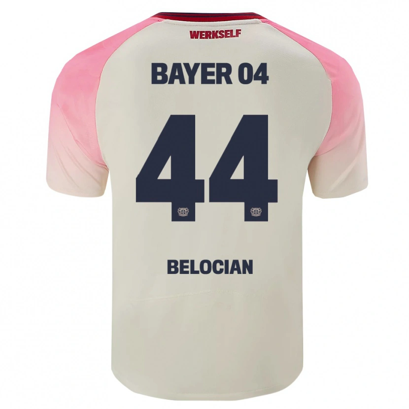 Danxen Mann Jeanuël Belocian #44 Rosa Off-White Bortetrøye Drakt Trøye 2025/26 Skjorter T-Skjorte