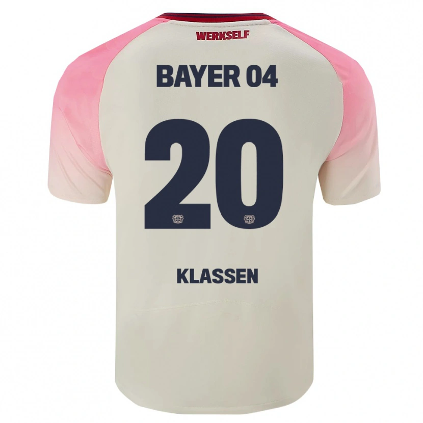 Danxen Mann Ole Klaßen #20 Rosa Off-White Bortetrøye Drakt Trøye 2025/26 Skjorter T-Skjorte
