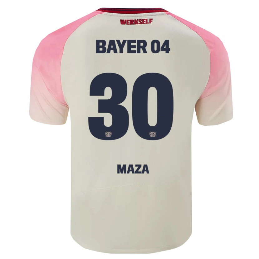 Danxen Mann Ibrahim Maza #30 Rosa Off-White Bortetrøye Drakt Trøye 2025/26 Skjorter T-Skjorte