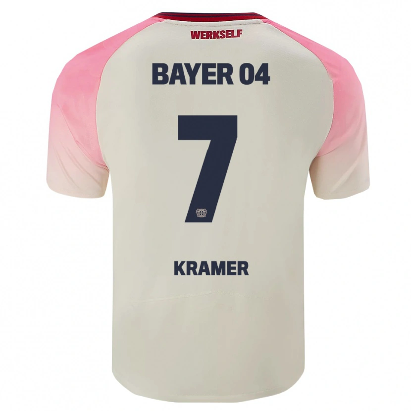 Danxen Mann Cornelia Kramer #7 Rosa Off-White Bortetrøye Drakt Trøye 2025/26 Skjorter T-Skjorte