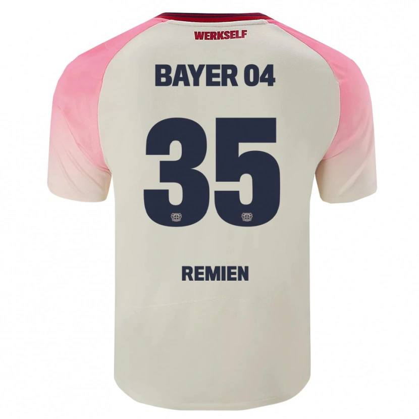 Danxen Mann Louisa Remien #35 Rosa Off-White Bortetrøye Drakt Trøye 2025/26 Skjorter T-Skjorte