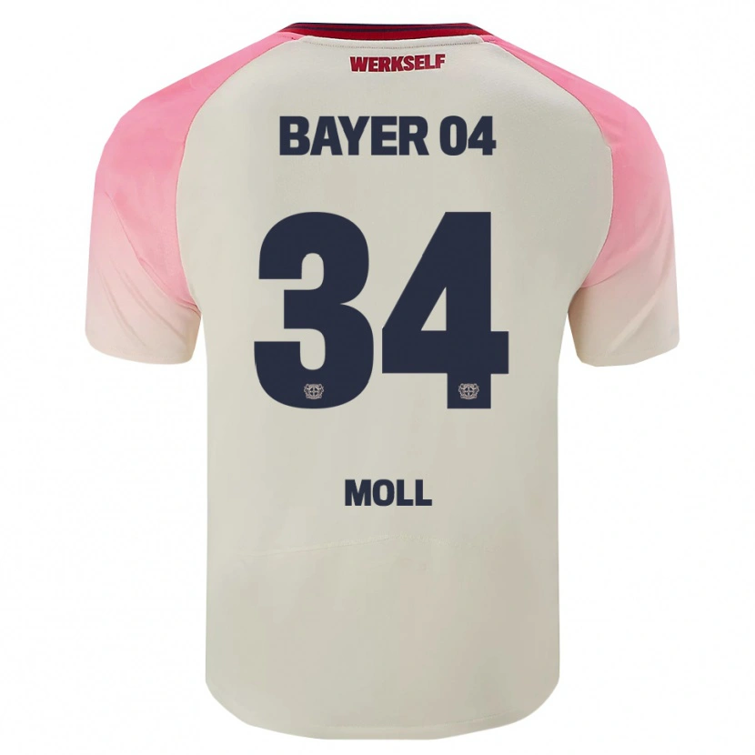 Danxen Mann Anne Moll #34 Rosa Off-White Bortetrøye Drakt Trøye 2025/26 Skjorter T-Skjorte