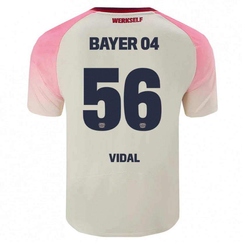 Danxen Mann Juliette Vidal #56 Rosa Off-White Bortetrøye Drakt Trøye 2025/26 Skjorter T-Skjorte