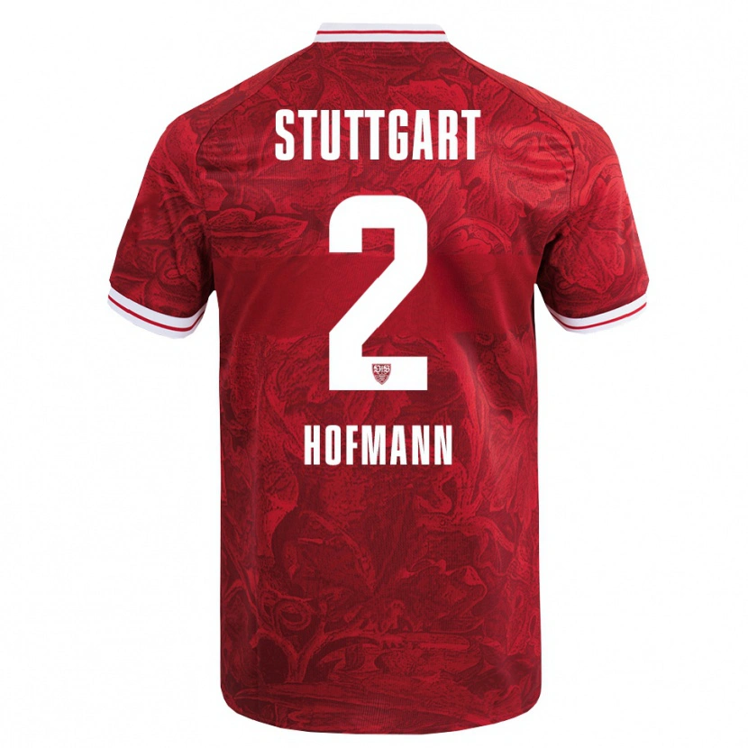 Danxen Mann Linette Hofmann #2 Rød Svart Bortetrøye Drakt Trøye 2025/26 Skjorter T-Skjorte