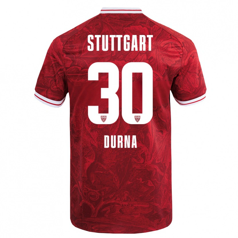 Danxen Mann Tuncay Durna #30 Rød Svart Bortetrøye Drakt Trøye 2025/26 Skjorter T-Skjorte