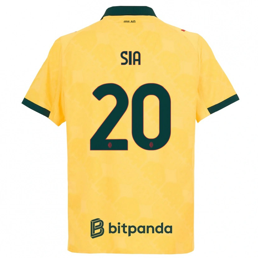 Danxen Mann Diego Sia #20 Gul Svart Tredje Sett Drakt Trøye 2025/26 Skjorter T-Skjorte