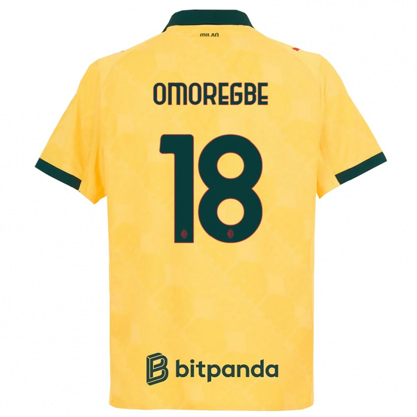 Danxen Mann Bob Murphy Omoregbe #18 Gul Svart Tredje Sett Drakt Trøye 2025/26 Skjorter T-Skjorte