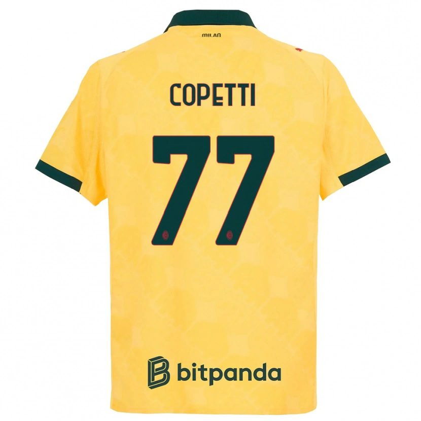 Danxen Mann Matilde Copetti #77 Gul Svart Tredje Sett Drakt Trøye 2025/26 Skjorter T-Skjorte