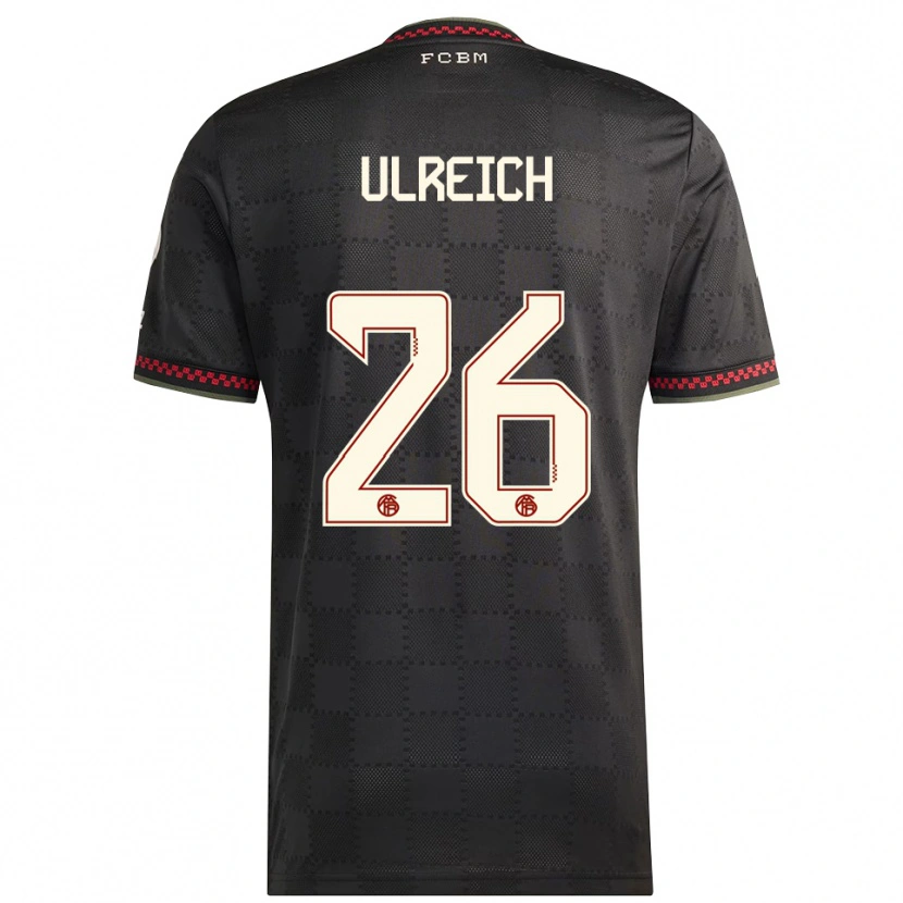 Danxen Mann Sven Ulreich #26 Svart Hvit Tredje Sett Drakt Trøye 2025/26 Skjorter T-Skjorte