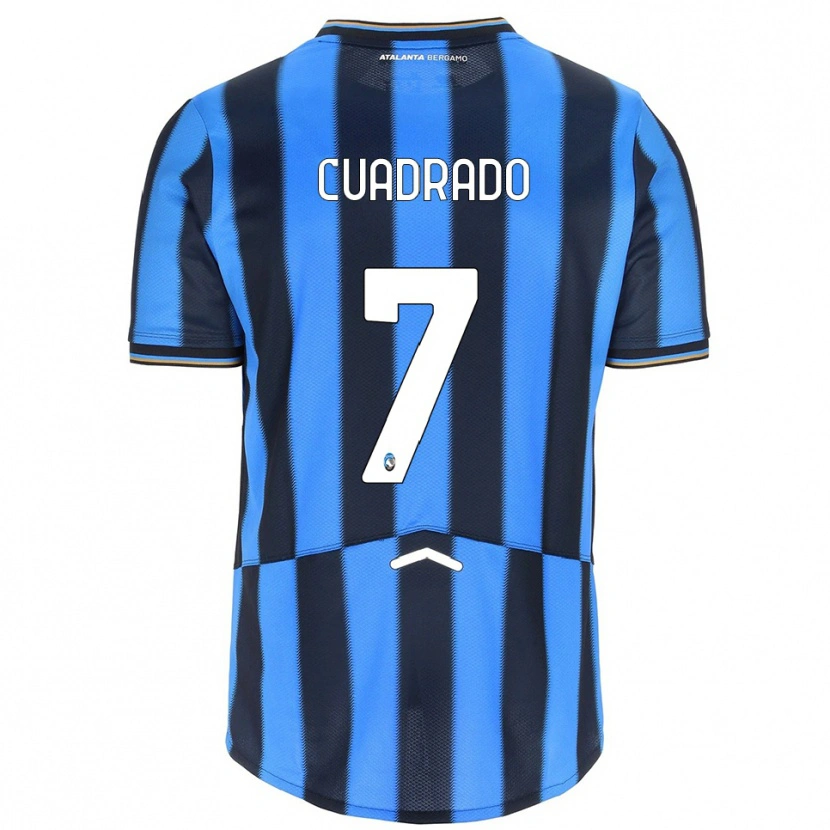 Danxen Dame Juan Cuadrado #7 Lyseblå Svart Hjemmetrøye Drakt Trøye 2025/26 Skjorter T-Skjorte