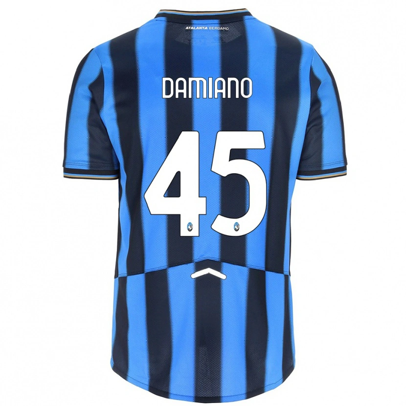 Danxen Dame Vincenzo Damiano #45 Lyseblå Svart Hjemmetrøye Drakt Trøye 2025/26 Skjorter T-Skjorte