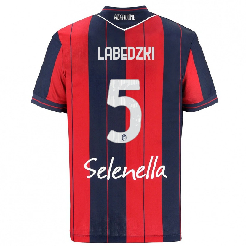 Danxen Dame Jan Labedzki #5 Rød Marineblå Hjemmetrøye Drakt Trøye 2025/26 Skjorter T-Skjorte