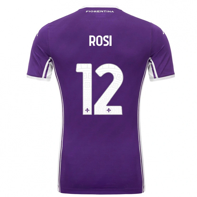 Danxen Dame Ettore Rosi #12 Lilla Hvit Hjemmetrøye Drakt Trøye 2025/26 Skjorter T-Skjorte