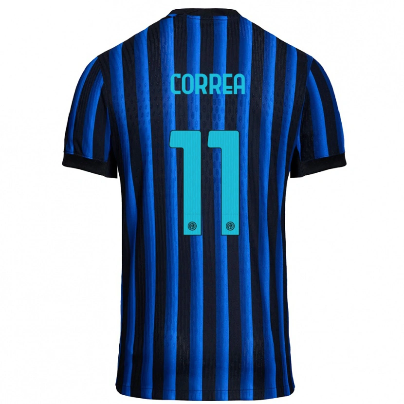 Danxen Dame Joaquin Correa #11 Svart Blå Hjemmetrøye Drakt Trøye 2025/26 Skjorter T-Skjorte