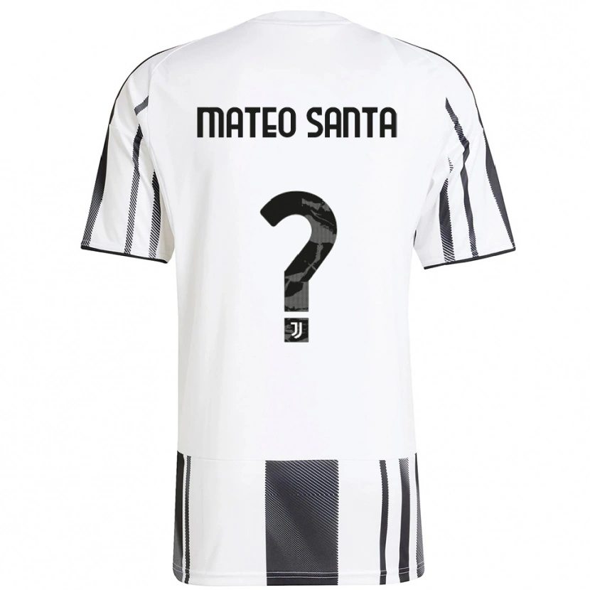 Danxen Dame Mateo Santa Maria #0 Hvit Svart Hjemmetrøye Drakt Trøye 2025/26 Skjorter T-Skjorte