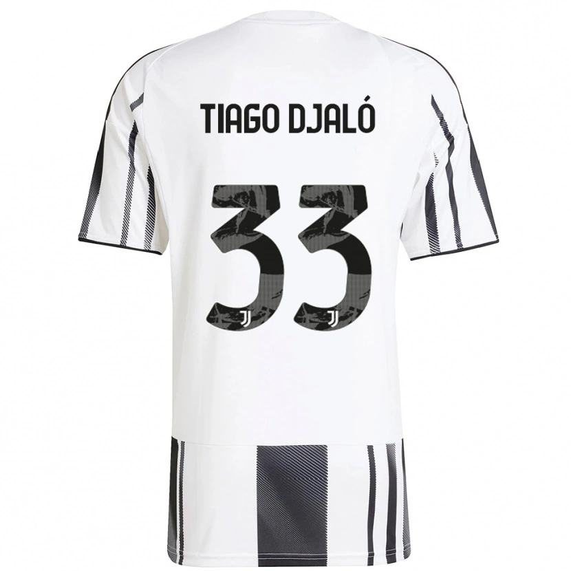 Danxen Dame Tiago Djaló #33 Hvit Svart Hjemmetrøye Drakt Trøye 2025/26 Skjorter T-Skjorte