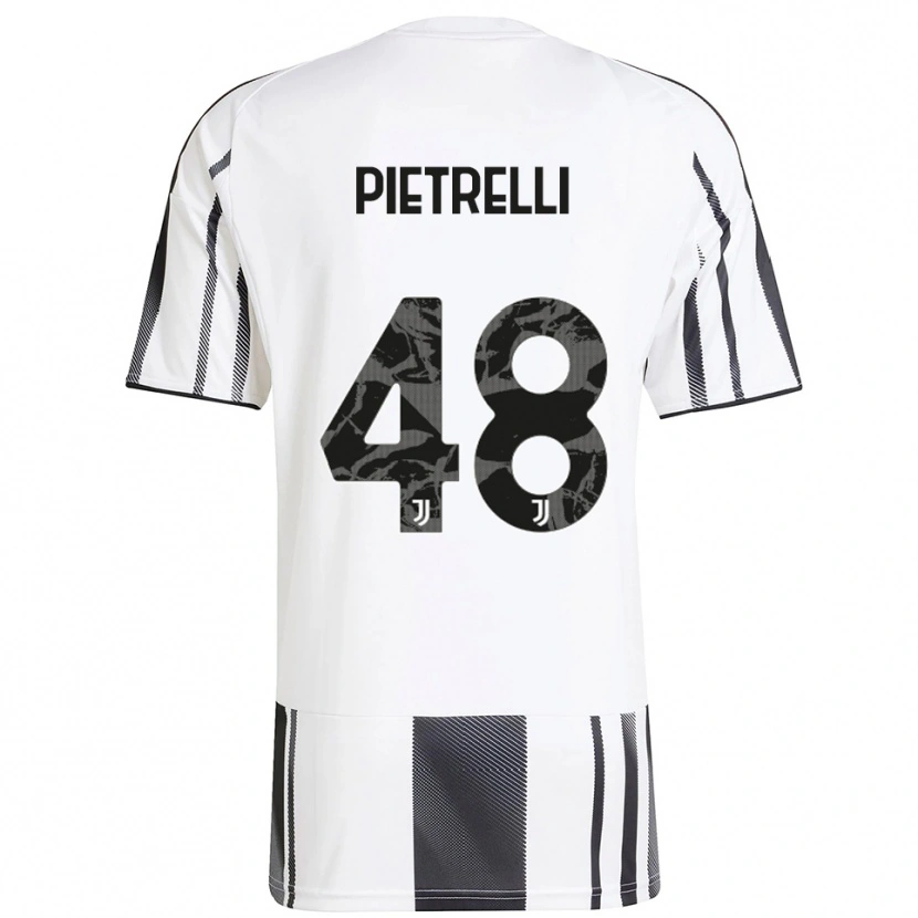 Danxen Dame Alessandro Pietrelli #48 Hvit Svart Hjemmetrøye Drakt Trøye 2025/26 Skjorter T-Skjorte