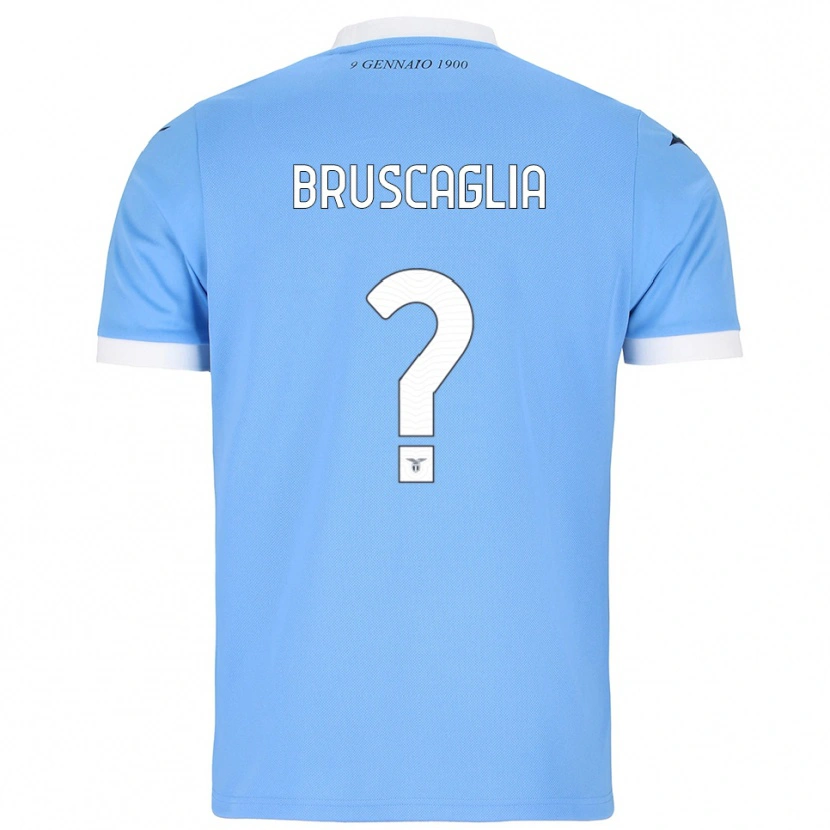 Danxen Dame Lukas Bruscaglia #0 Lyseblå Hvit Hjemmetrøye Drakt Trøye 2025/26 Skjorter T-Skjorte