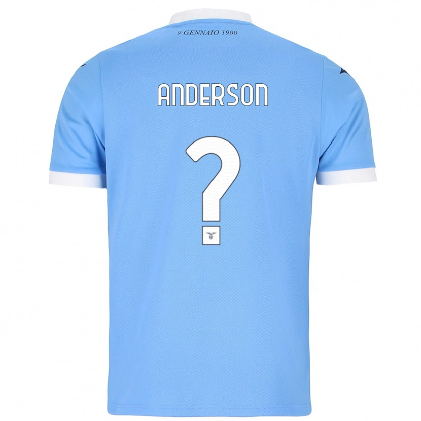 Danxen Dame Andre Anderson #0 Lyseblå Hvit Hjemmetrøye Drakt Trøye 2025/26 Skjorter T-Skjorte