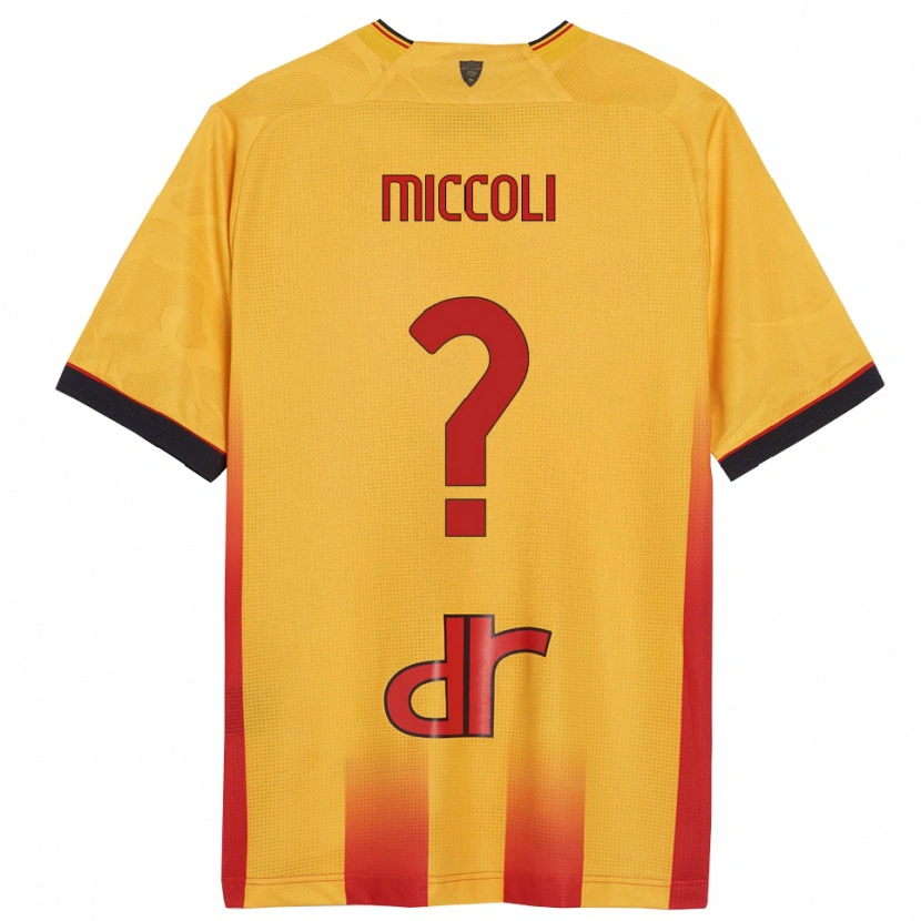 Danxen Dame Riccardo Miccoli #0 Gul Oransje Hjemmetrøye Drakt Trøye 2025/26 Skjorter T-Skjorte