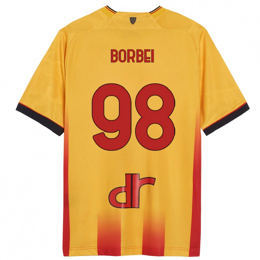 Danxen Dame Alexandru Borbei #98 Gul Oransje Hjemmetrøye Drakt Trøye 2025/26 Skjorter T-Skjorte