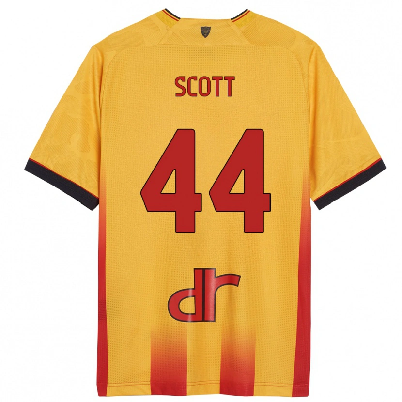 Danxen Dame Elijah Scott #44 Gul Oransje Hjemmetrøye Drakt Trøye 2025/26 Skjorter T-Skjorte
