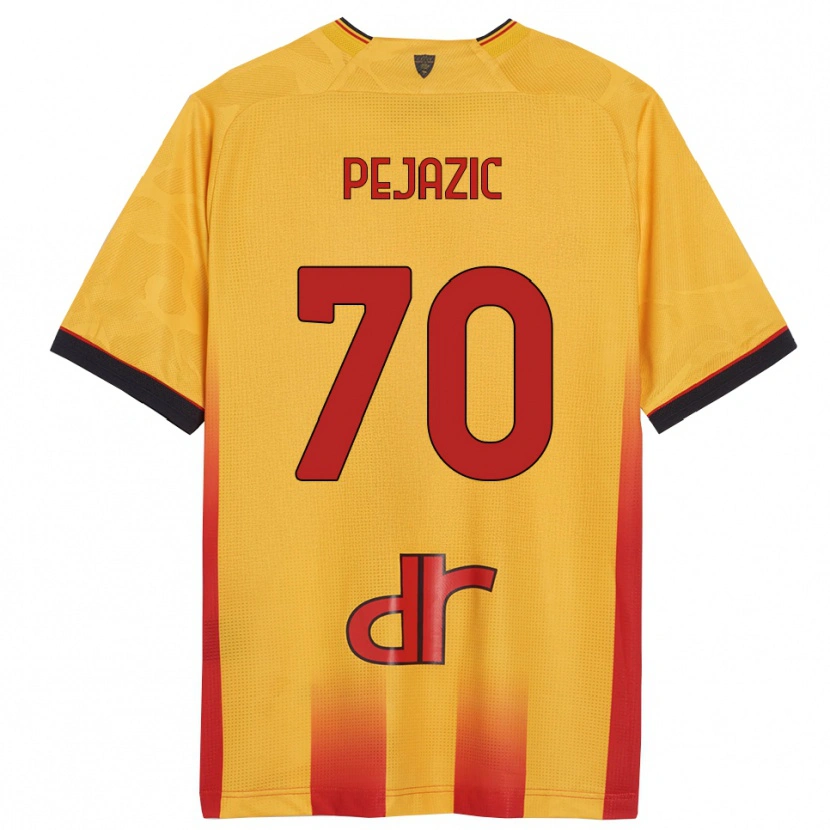 Danxen Dame Mario Pejazic #70 Gul Oransje Hjemmetrøye Drakt Trøye 2025/26 Skjorter T-Skjorte